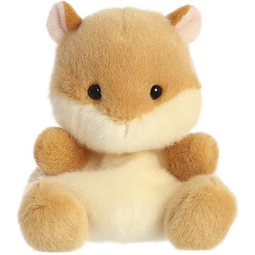 Aurora Pluche dier knuffel hamster - 13 cm - Knuffeldieren hamsters - Knuffel huisdieren Multikleur