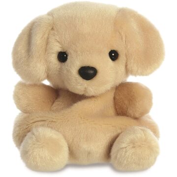 Aurora Pluche dieren knuffels labrador hond van 13 cm - Knuffel huisdieren Bruin