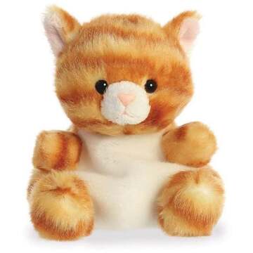 Aurora Pluche dieren knuffels lapjes kat van 13 cm - Knuffeldieren katten - Knuffel huisdieren Multikleur