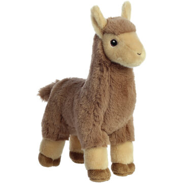Aurora Pluche lama - knuffeldier - lama knuffel - van 28 cm - speelgoed