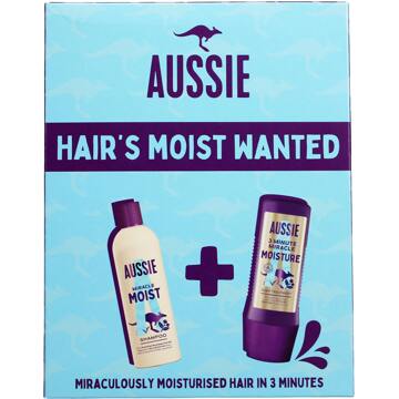 Aussie Geschenkset Aussie Hair's Moist Wanted Gift Set 2 st