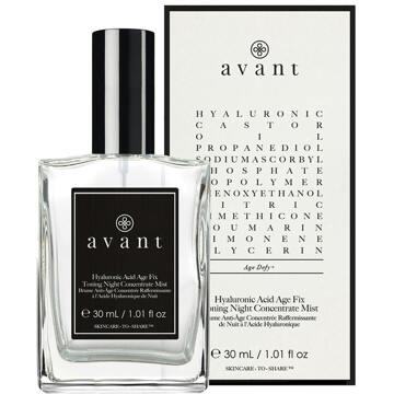 Avant Gezichtsspray Avant Hyaluronic Acid Age Fix Toning Night Concentrate Mist 30 ml