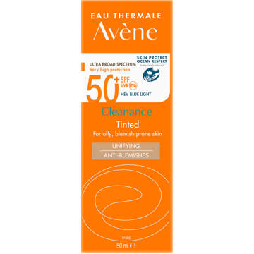 Avène Very High Protection Cleanance Tinted SPF50+ Sun Cream for Blemish-Prone Skin 50ml