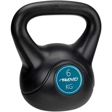 Avento kettlebell 6 kg zwart/blauw