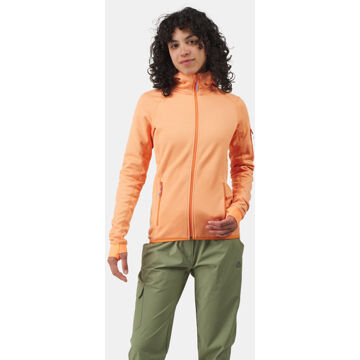 Ayacucho Mountain Midlayer Hoody Fleecevest Dames Oranje - XS