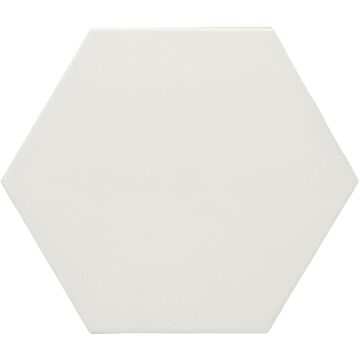 Azuvi Tegel esagono bianco 25,0x29,0 cm Wit