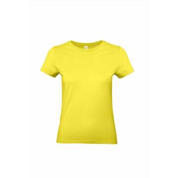 B&C Dames T-shirt - Kleur: Geel, Maat: XS