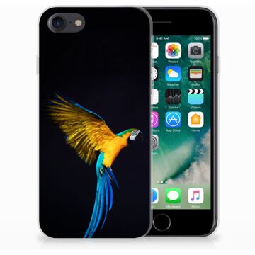 B2Ctelecom Back cover Hoesje iPhone SE (2020) en iPhone 8 | 7 Papegaai