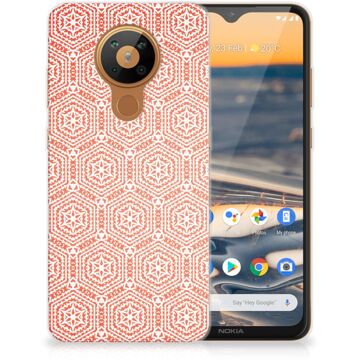 B2Ctelecom Hippe Hoesjes Nokia 5.3 Telefoon Hoesje Pattern Orange