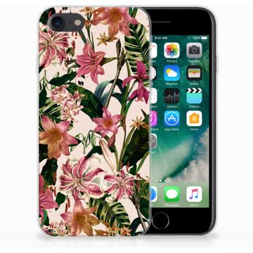 B2Ctelecom Hoesje iPhone SE (2020) en iPhone 8 | 7 Flowers