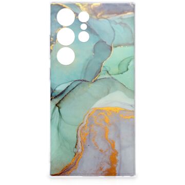 B2Ctelecom Hoesje maken voor Samsung Galaxy S24 Ultra Watercolor Mix