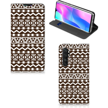 B2Ctelecom Hoesje Xiaomi Mi Note 10 Lite Bookcase Aztec Brown