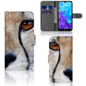 B2Ctelecom Huawei Y5 (2019) Telefoonhoesje met Pasjes Cheetah