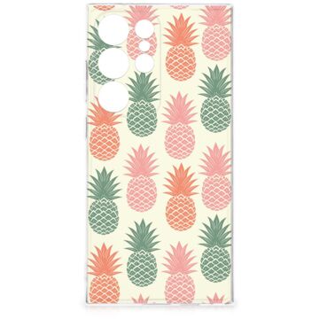 B2Ctelecom Samsung Galaxy S24 Ultra Siliconen Case Ananas