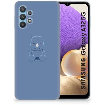 B2Ctelecom TPU Silicone Hoesje Samsung Galaxy A32 5G Telefoonhoesje Baby Rhino