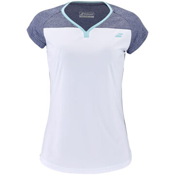 Babolat Play Cap Sleeve T-shirt Dames wit - XXL