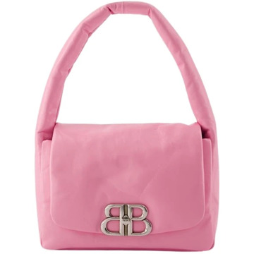 Balenciaga Roze Leren Sling Schoudertas Balenciaga , Pink , Dames - ONE Size