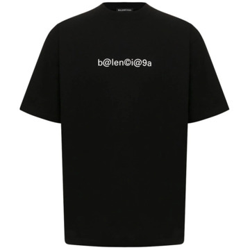 Balenciaga Vintage Jersey T-Shirt Balenciaga , Black , Heren - Xs,2Xs