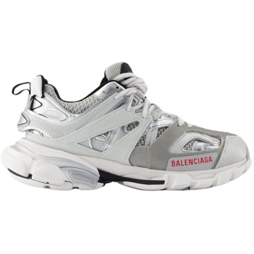 Balenciaga Zilveren Track Sneakers Synthetische Schoenen Balenciaga , Gray , Dames - 35 Eu,38 Eu,37 Eu,40 Eu,36 Eu,39 EU