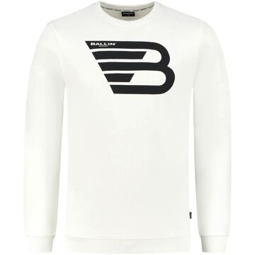 Ballin Sweater Heren wit - zwart - L