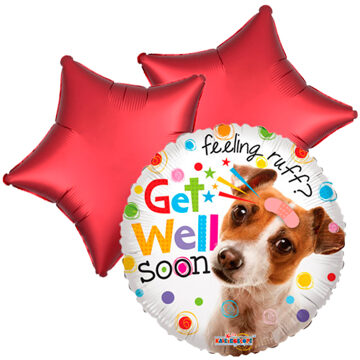 Ballon toefje Get well soon! (Doggy)