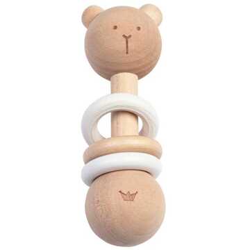 BamBam FSC Wooden Bear Rattle