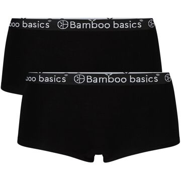 Bamboo Basics 2-Pack Dames Bamboe Hipsters Iris – Zwart - L