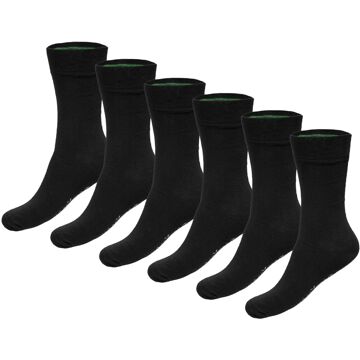 Bamboo Basics Sokken 6-Pack Anklets Socks Zwart - 41/46