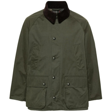 Barbour Groene Peached Bedale Wax Jas Barbour , Green , Heren - 3Xs,2Xs