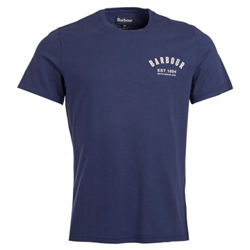 Barbour Preppy T-Shirt Tee in New Navy Barbour , Blue , Heren - 2Xl,Xl,L,M