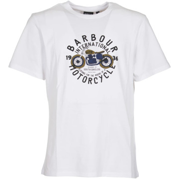 Barbour Witte T-shirts en Polos Barbour , White , Heren - 2Xl,Xl,L,M,S