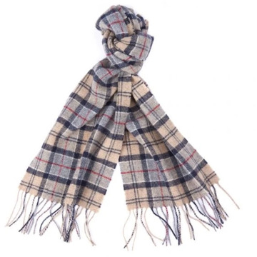 Barbour Wollen Tartan Sjaal Barbour , Beige , Unisex - ONE Size