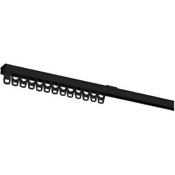 Baseline Gordijnrails Plus Compleet Zwart 110 - 200 Cm
