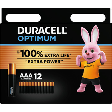Batterij Duracell Optimum 12xAAA