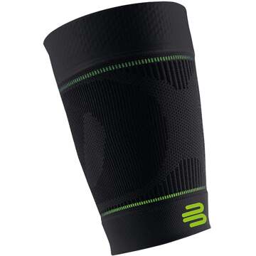 Bauerfeind Sports Compression Dijbeensleeve Zwart-Maat L: A 56 - 71 cm en B 41 - 46...