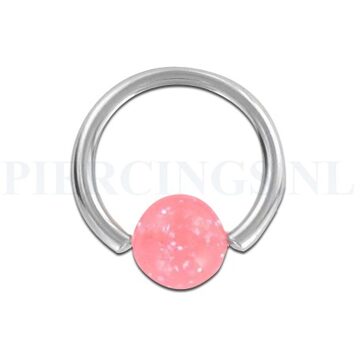 BCR 1.6 mm acryl glitter roze