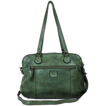 Bear Design Schoudertas Cow Lavato Leer - groen