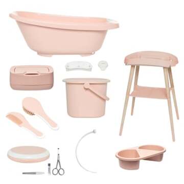 bébé-jou bébé-jou® 8-delige badset Sense Pale Pink Roze/lichtroze