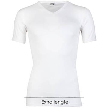 Beeren Bodywear T-shirt V-hals extra lang - Kleur: Wit, Maat: M