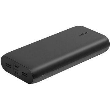 Belkin BoostCharge Powerbank | 26.000 mAh - 2x USB-C + 2x USB-A - Zwart - One size
