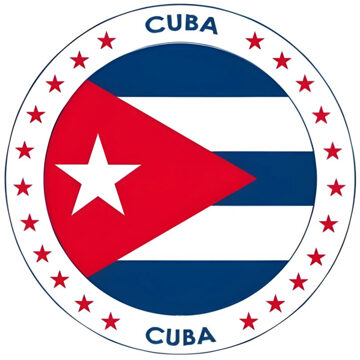 Bellatio Decorations Bierviltjes Cuba - 25x stuks - landenthema - versiering - onderzetter