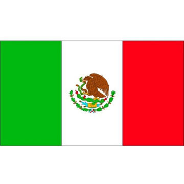 Bellatio Decorations Stickers van de Mexicaanse vlag