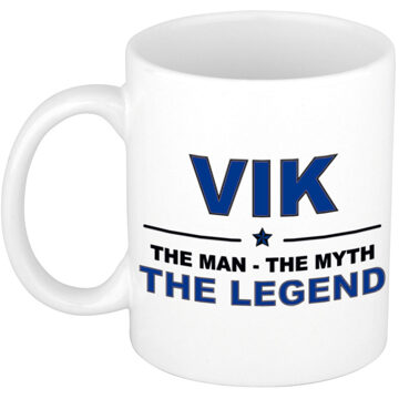 Bellatio Decorations Vik The man, The myth the legend cadeau koffie mok / thee beker 300 ml