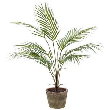 Bellatio Flowers & Plants Kunstplant palmboom 70 cm groen in pot