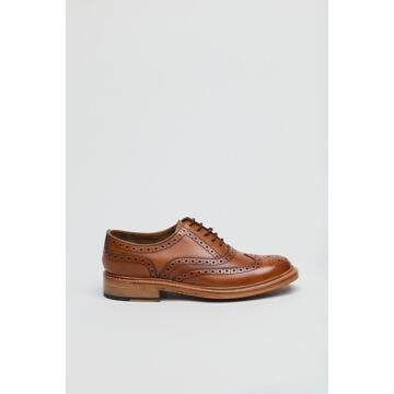 Ben Sherman Sugarman Brogue Leer Heren Tan Veterschoenen Bruin