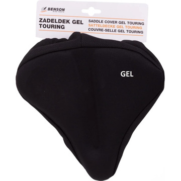 Benson Zadeldek/zadelhoes comfort met gel - Fietszadelhoezen Zwart