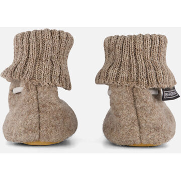 Bergstein cozy baby slofjes beige - 17,19,21