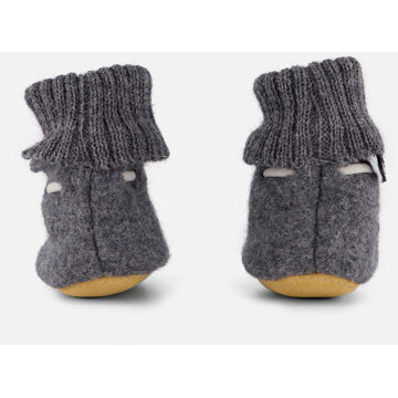 Bergstein cozy baby slofjes grijs - 17,19,21