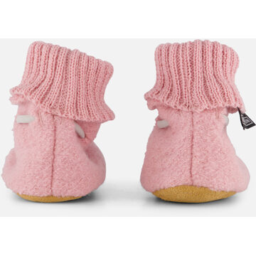 Bergstein cozy baby slofjes roze - 17,19,21