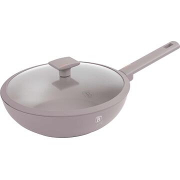 BerlingerHaus Wok Met Deksel 28cm Taupe Collection